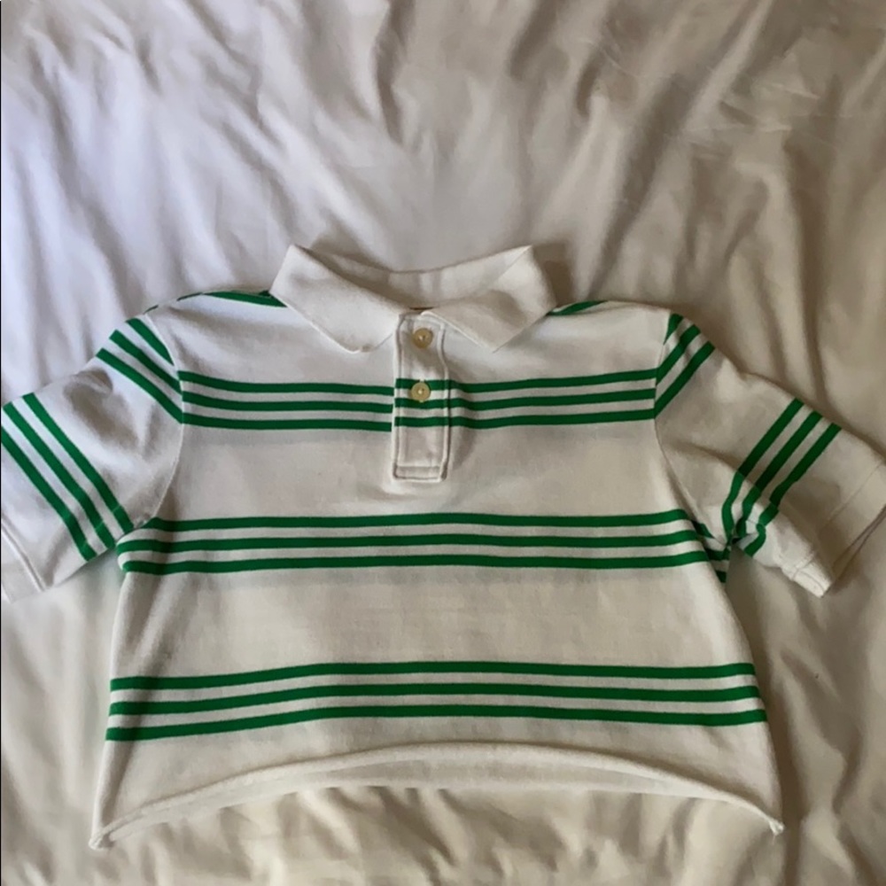 cropped collared shirt